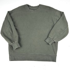 Lululemon Oversized Crew Neck Sweatshirt Women 8 Green