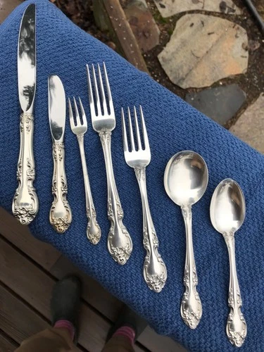 Melrose by Gorham sterling silver lunch size 7 piece place setting 6 sets total