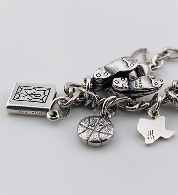 Charme Bracelet Argent Sterling Vintage - Poids 3,0 G, Forme Biche, France