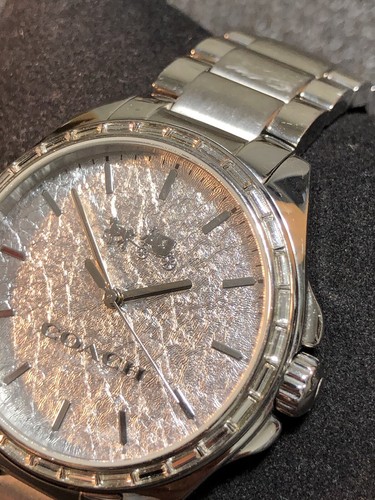 COACH Watch All Stainless WR30M 39mm Silver Tone Unisex Wristwatch 6” - Picture 20 of 23