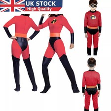 UK The Incredibles Family Costume Matching Cosplay Elastigirl Violet Parr suit