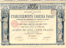 &Eacute;tablissements CARESSA FR&Egrave;RES (Imp. Richard)