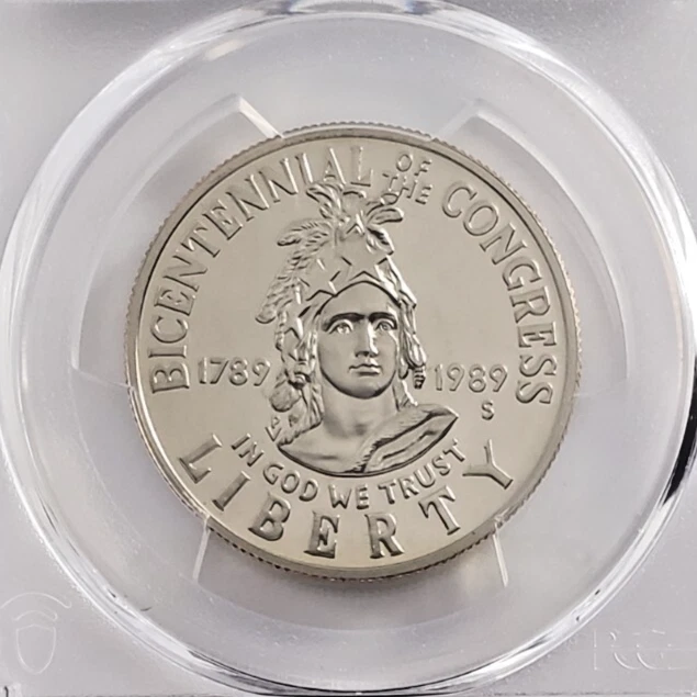 1989-S Congress Bicentennial Proof Half Dollar - PCGS PR70DCAM - Tops! - 6647 - Image 2 of 4