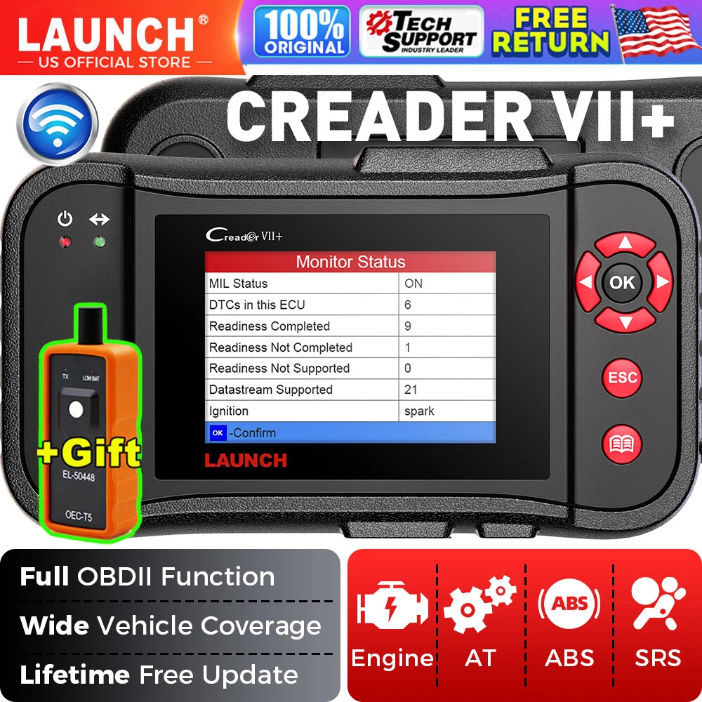 LAUNCH CRP123 OBD2 Scanner 2024 Newest Elite Code Reader  Engine/ABS/SRS/Transmission Car Diagnostic Tool, ABS Code Reader, SRS Scan  Tool, Check Engine