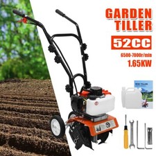 Tiller Rotovator 52cc 2 Stroke Petrol Engine Allotment garden Soil Allotment