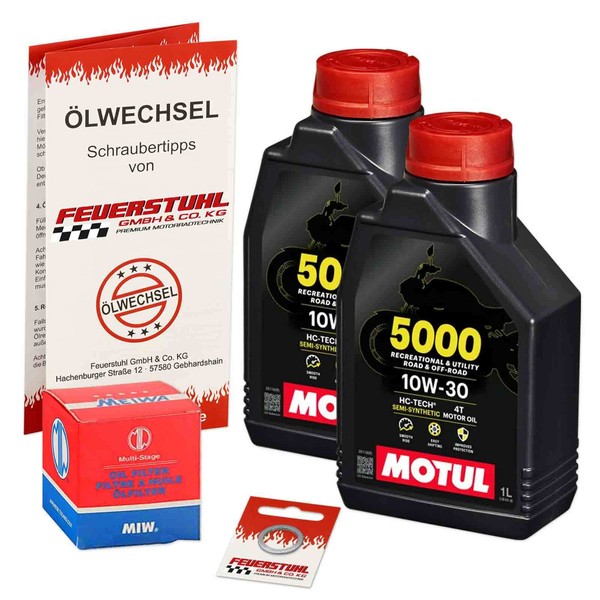 Honda SH 300 I (NF02) 08-15, Motul 10W30 ÖL + Miw ÖLfilter, MotoröL Set-image