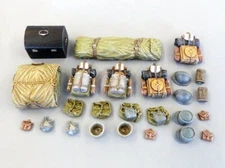 Plus Model 1/48 French Rucksacks & Various Soldier's Equipment WWI (25 pcs) 4052