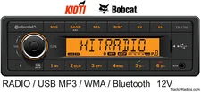 Kioti Bobcat Direct Connect Plug Play Tractor Stereo Radio Bluetooth CK DK NX RX