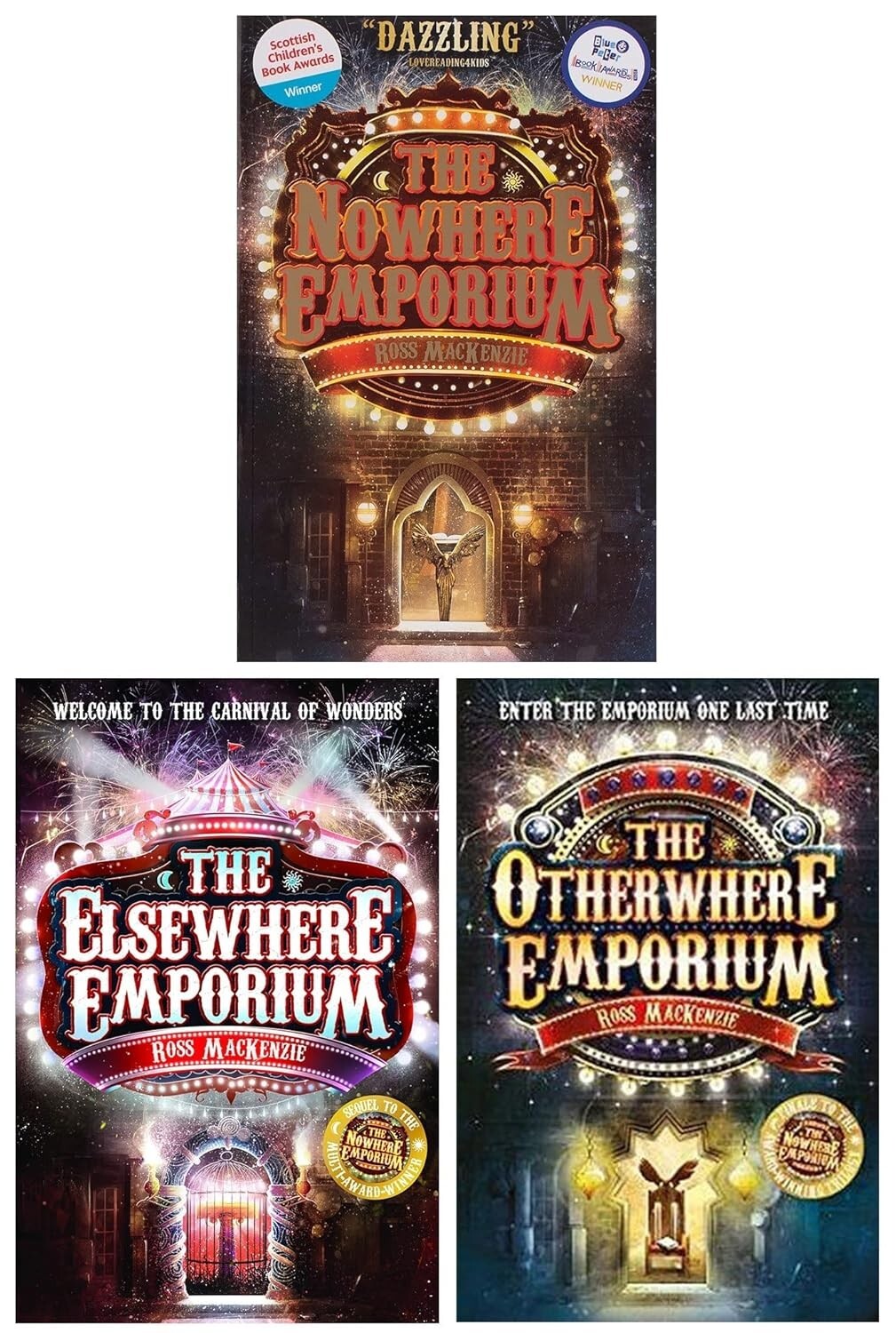 The Nowhere Emporium by Ross MacKenzie 3 Books Collection Set The Elsewhere Empo