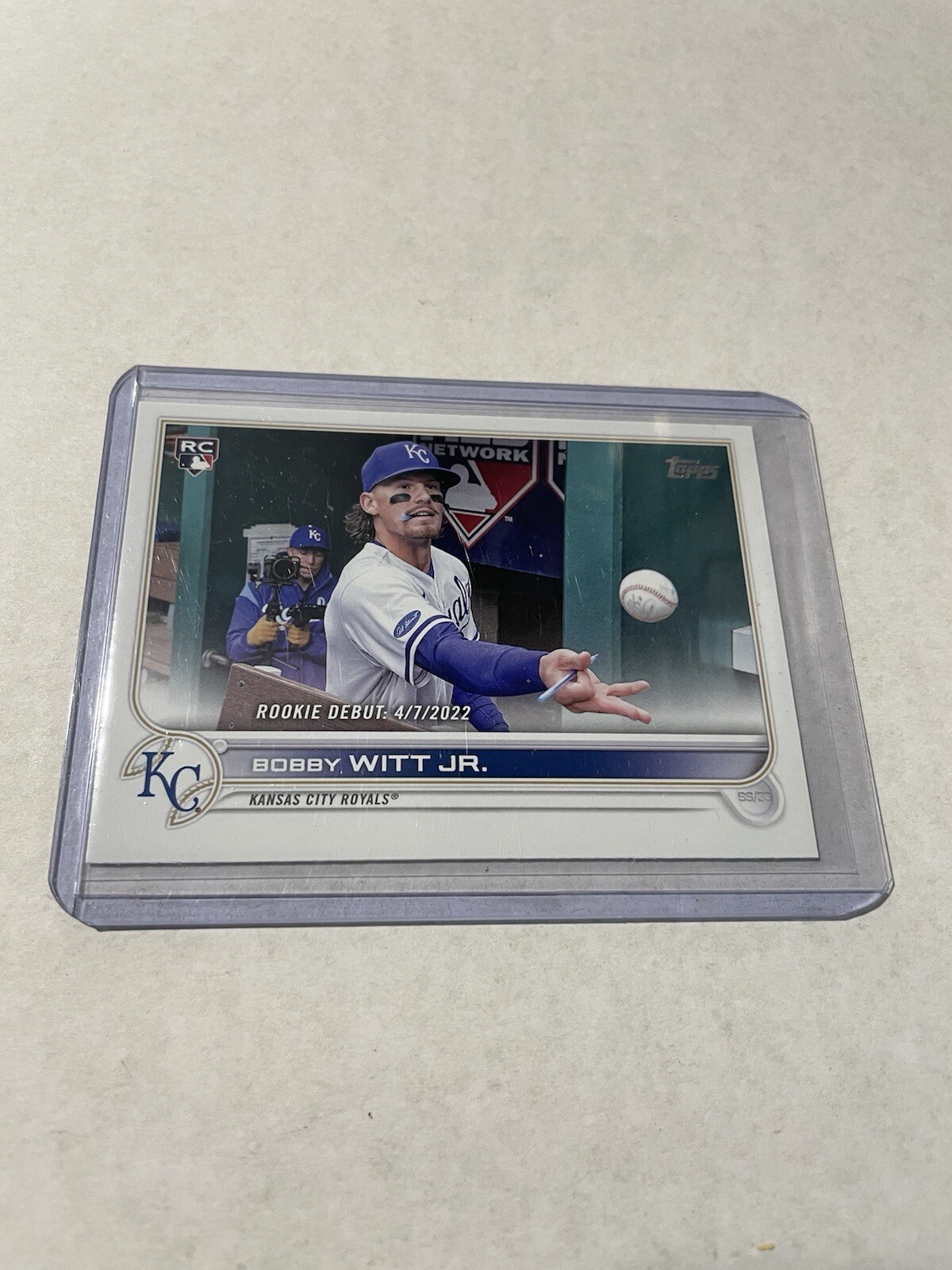 2022 Topps Update Series Rookie Debut #US187 Bobby Witt Jr. Rookie Mint Royals🔥