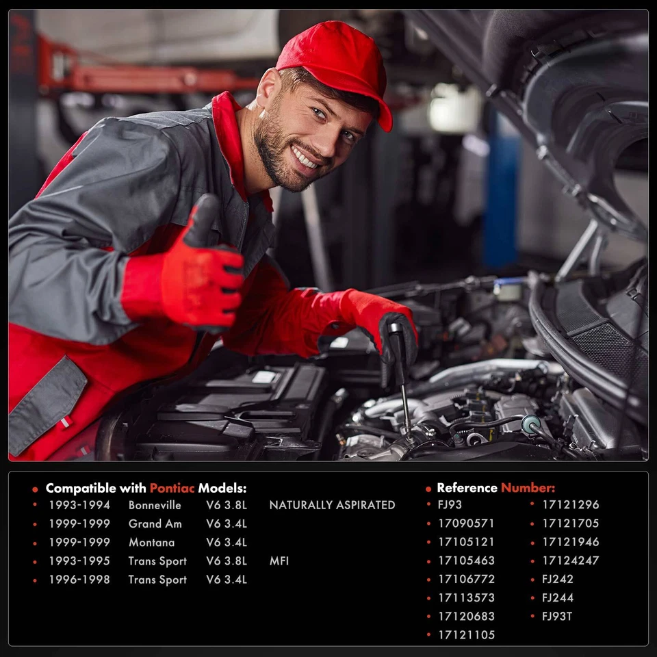 6x Inyector de combustible para Chevrolet Venture Buick LeSabre Oldsmobile Alero Pontiac Foto 4 de 4