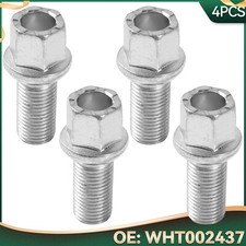 4x For VW AUDI SKODA Silver Wheel Nuts Lug Bolts M14x1.5 Thread Radius WHT002437