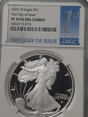 2022 W Proof American Silver Eagle Set NGC PF70 First Day FDOI