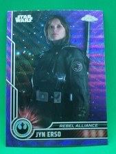 2023 Topps Chrome Star Wars 19 Jyn Erso Purple Wave b1P