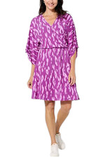 Colleen Lopez Knit Endless Summer Dress Purple Animal