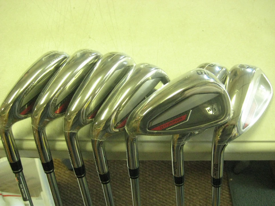 BRAND NEW Wilson Staff Dynapower iron set 5 thru pw,gw Steel Regular Mens LH - Image 2 of 4