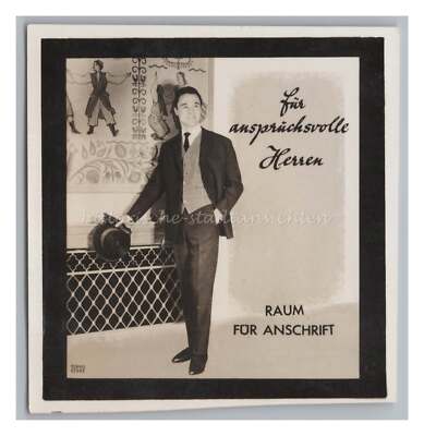 DEWAG Werbeagentur DDR Werbung - Herrenmode - Altes Foto Collage