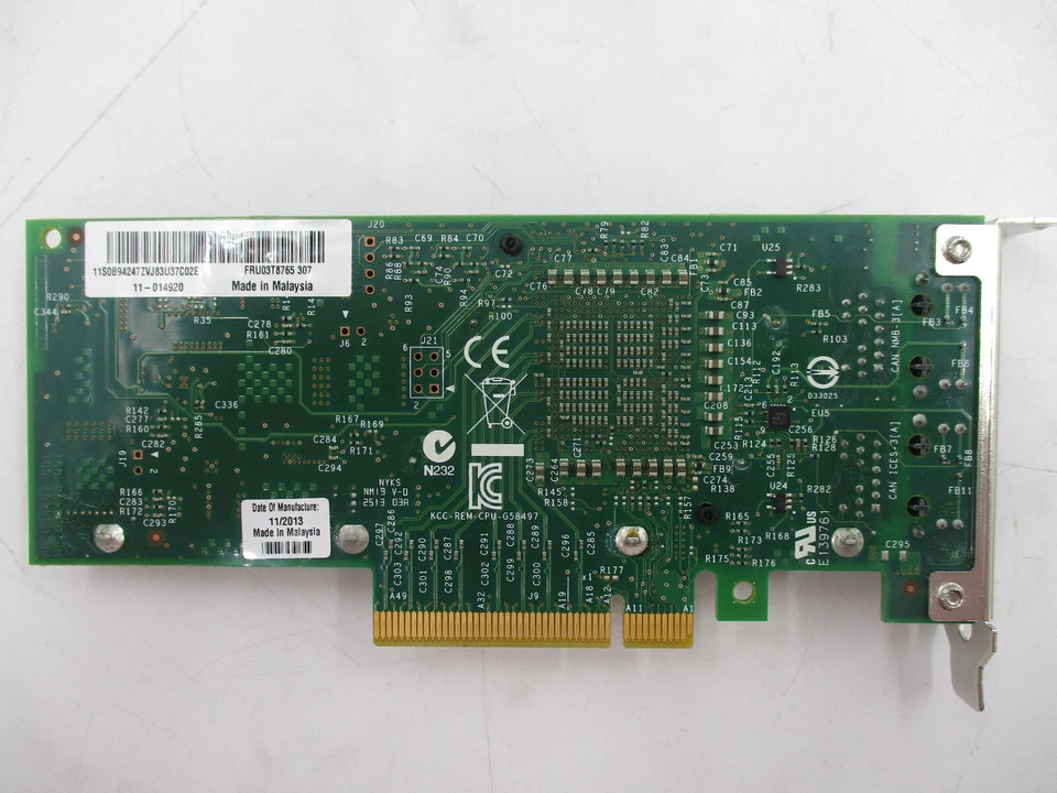 Lenovo X540-T2 Dual-Port 10GbE Ethernet PCIe Network Card FRU P/N:03T8765 Tested - Image 3 of 4