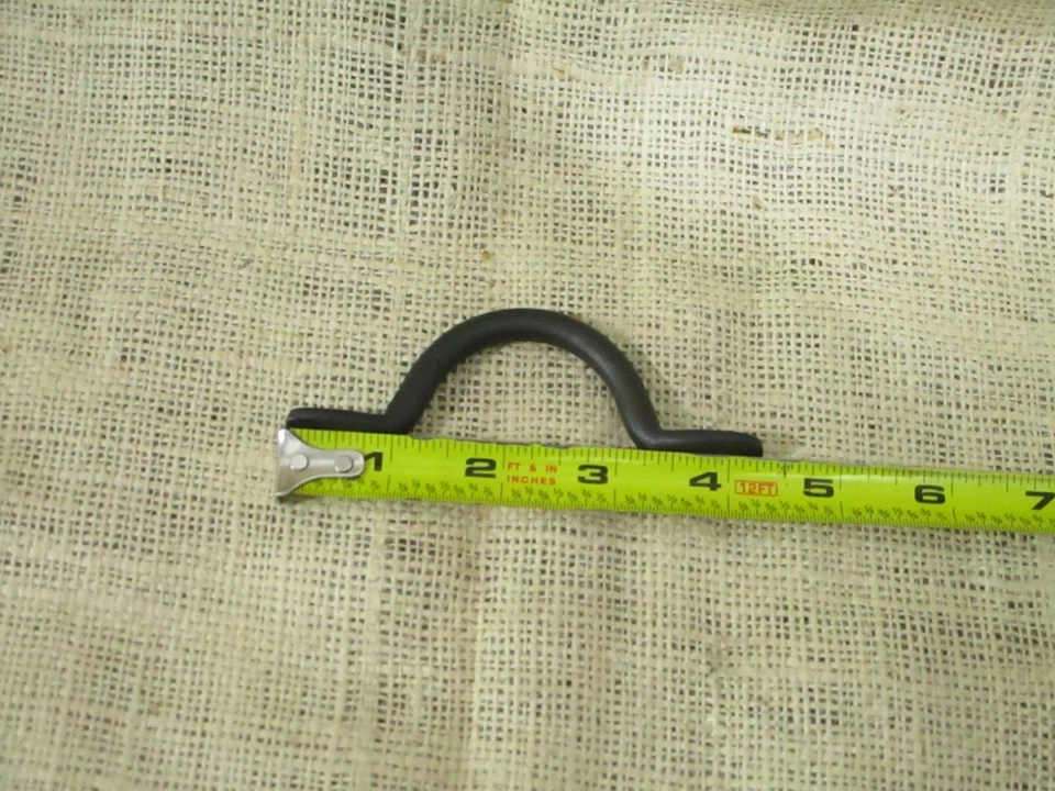 10 HAND FORGED IRON DRAWER BIN PULLS  CABINET HANDLES KITCHEN BATH PRIMITIVE - Image 4 of 4