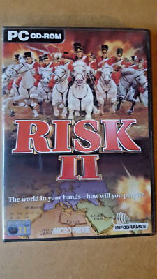 RISK II 2 PC Spiel CD-ROM Klassiker Brettspiel Original Hülle Atari Clean Disc