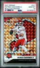 Patrick Mahomes 2021 Panini Mosaic REACTIVE ORANGE #221 K.C. CHIEFS PSA 10 GEM