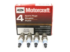 NEW Motorcraft Spark Plugs Set of 4 SP-433 Ford Lincoln Mercury 3.0 4.6 1997-09