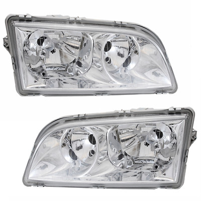 Scheinwerfer Set für Volvo S40 V40 1995-2004 Chrom H7 Halogen LWR
