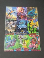 1994 FLEER ULTRA X-MEN Premiere Edition Gold Team Marvel Promo Card Uncut Sheet