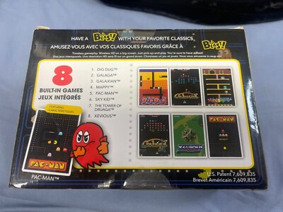 Bandai Namco Flashback Blast Console with Pacman Open Box