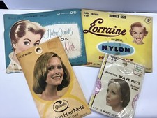 Vintage Lot Of 4 Hair Nets NOS Goody Lorraine Tip Top