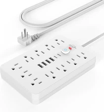Jouleloom Power Strip Surge Protector with 11 Outlets, 4 USB and 2 USB C Ports, 