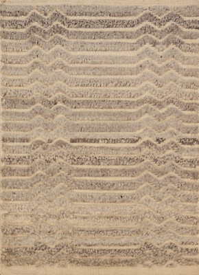 Custom Luxury Hand-Knotted Moroccan Wool Rug  Modern Home Decor 2x3 ft