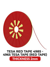 Double-Sided Polyester Red Tape 2MM X 25M  Tesa Model  4965 