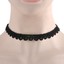 Gotico-preto-de-renda-Gargantilha-Retro-laco-Joias-Colar-Coleira-Pingente-De-Flor miniatura 47