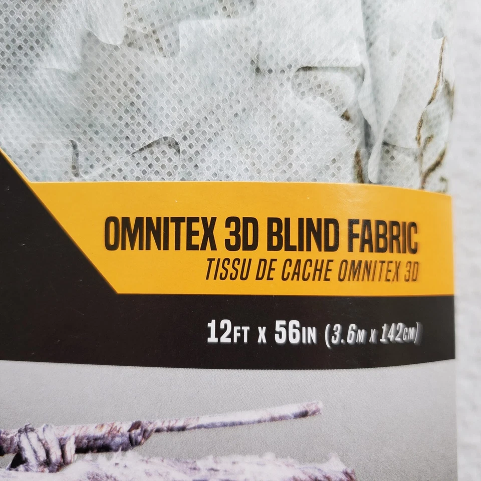 Vanish Omnitex 3D Blind Fabric Brush Winter 56x12' Snow Camo Hunting Mossy Oak - Image 2 of 4
