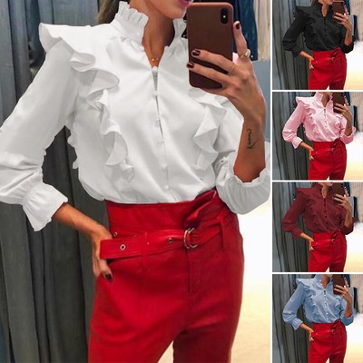 frilled tops for ladies