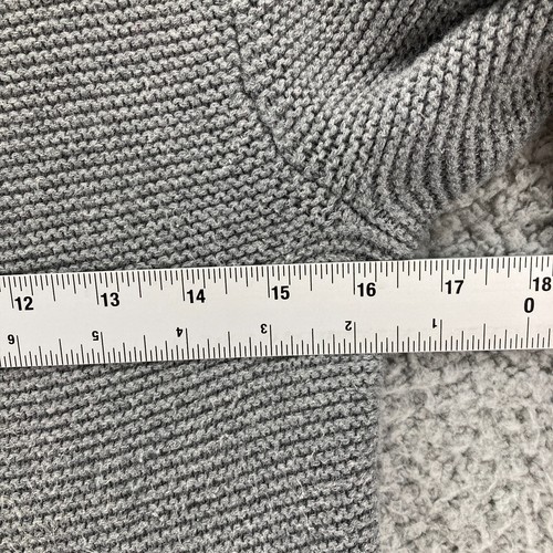 J Crew Knit Gray Sweater Womens XS Cotton Merino Blend Wool Neutral Basics - Picture 7 of 12