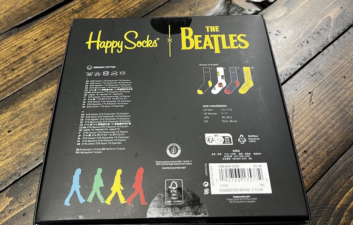 ビートルズ ソックス 6足セット BOX The Beatles 6-Pack Socks Gift Set | Happy Socks US