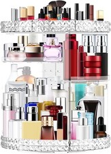 Porta Trucchi Rotante a 360°, Make up Organizer Porta Trucco Porta Creme 