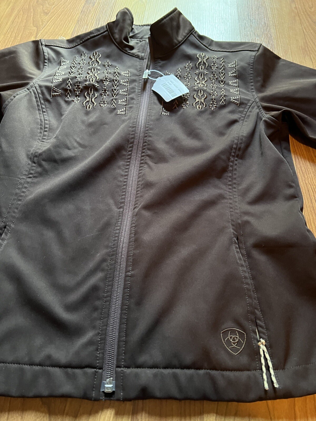 Ariat Jacket Womens Small Brown SoftShell Western… - image 3