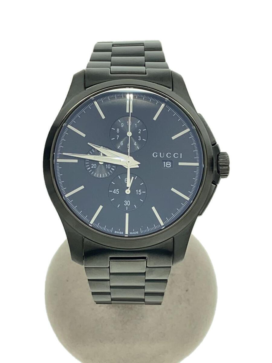 Gucci 126.2 Watch Men's Black Round Date 46mm Quartz Vintage Gucci 126.2 Watch Men's Black Round Date 46mm Quartz Vintage