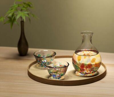 Sake set Nebuta Nagashi Tokkuri /approx. 365ml, Sake /approx. 50ml Made in Japan