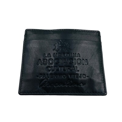Carteras La Martina Leather Hombre Negras Con Cartera La Martina