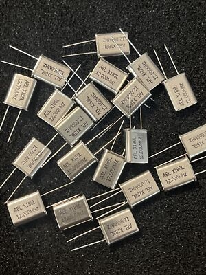 20 Each ~ AEL ~  12.000 MHZ ~ Quartz Crystal Resonator  ~ HC-49/U Through-Hole