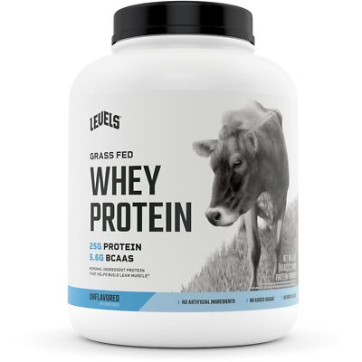 Levels Whey Protein Powder 71 Servings 25g Protein Unflavored Gluten Free
