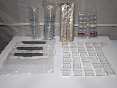 Laboratory Supply Assorted Lot - Microscopic Slides, Petri Dish, Cell Culture