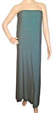 Mori lee Madeline Gardner Formal Strapless Dress Women 14 Green Rhinestones