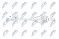 Antriebswelle NTY NPW-LR-033 FüR Landrover Range Rover Sport 2 L494 4 L405 5 Van
