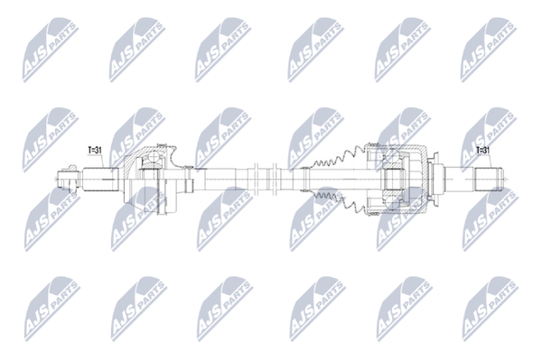 Antriebswelle NTY NPW-LR-033 FüR Landrover Range Rover Sport 2 L494 4 L405 5 Van-image