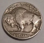 Nice Original 1937 P BUFFALO NICKEL 5¢ Shipping 95¢!   🇺🇸     BN746